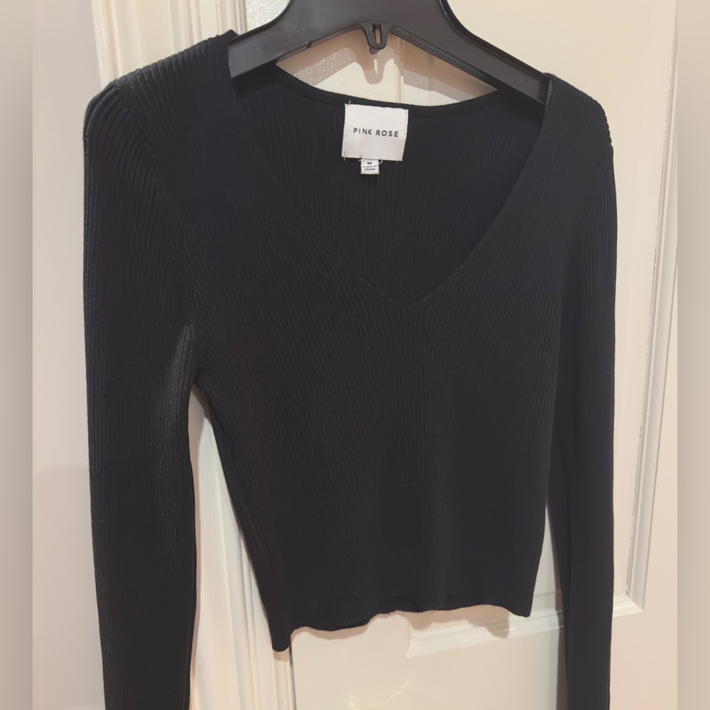 2/$10 Cropped Stretch Knit Top